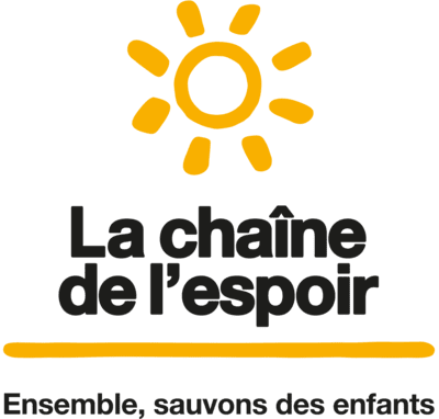 Logo LA CHAÎNE DE L'ESPOIR, une association partenaire Mécénat Servier