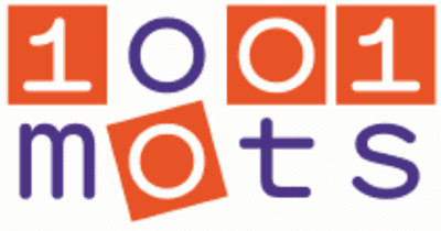Logo 1001 MOTS, une association partenaire Mécénat Servier